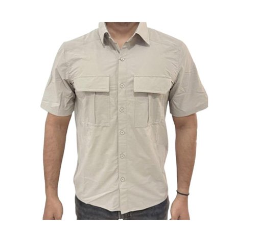VANRAKSHAK Men's Breathable Hiking Half-Sleeve Shirt | Light Green OD2H (in, Alpha, M, Regular)