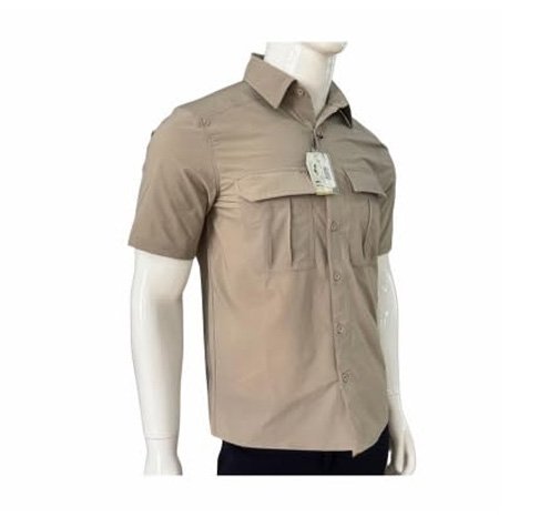 VANRAKSHAK Light Green Dual Tone Shirt Full Sleeve Button Down Shirt Dual Front Pockets for Men (in, Alpha, 2XL, Regular)