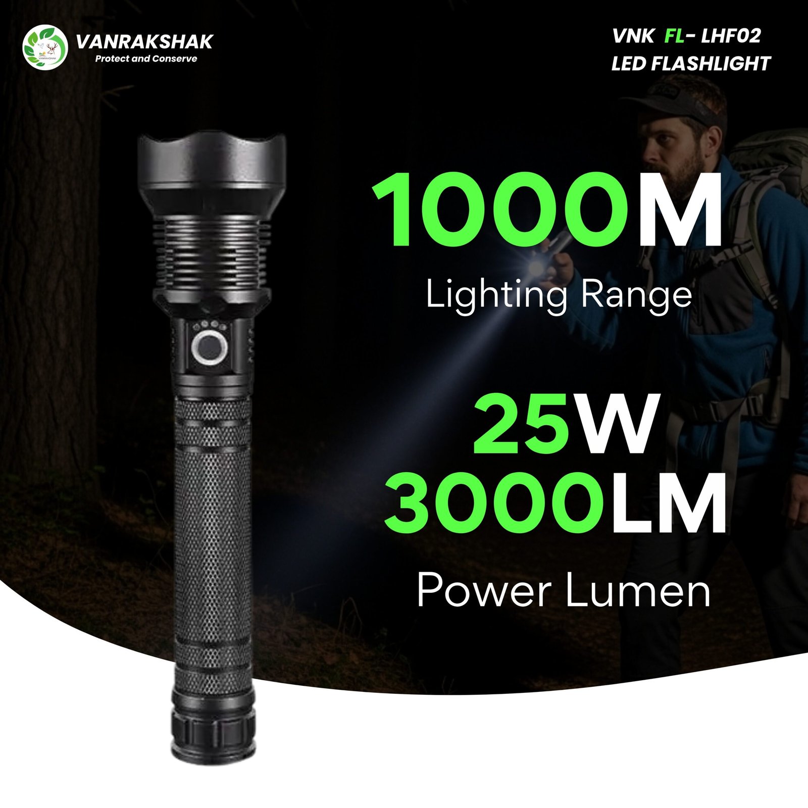 VNK FL- LHF02 | LED FLASHLIGHT - Image 7