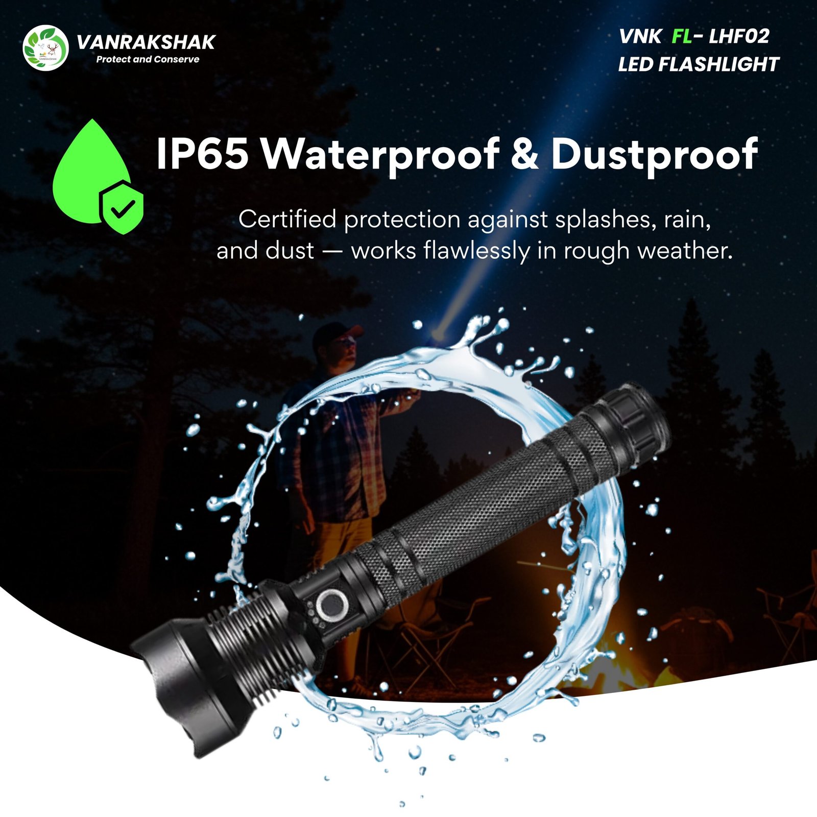 VNK FL- LHF02 | LED FLASHLIGHT - Image 4
