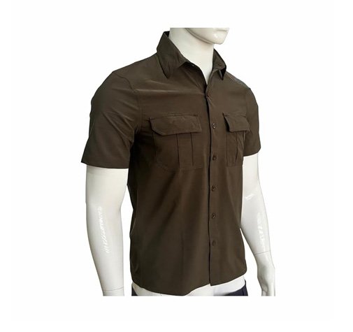 VANRAKSHAK Men's Breathable Hiking Half-Sleeve Shirt | Light Green OD2H (in, Alpha, 2XL, Regular)