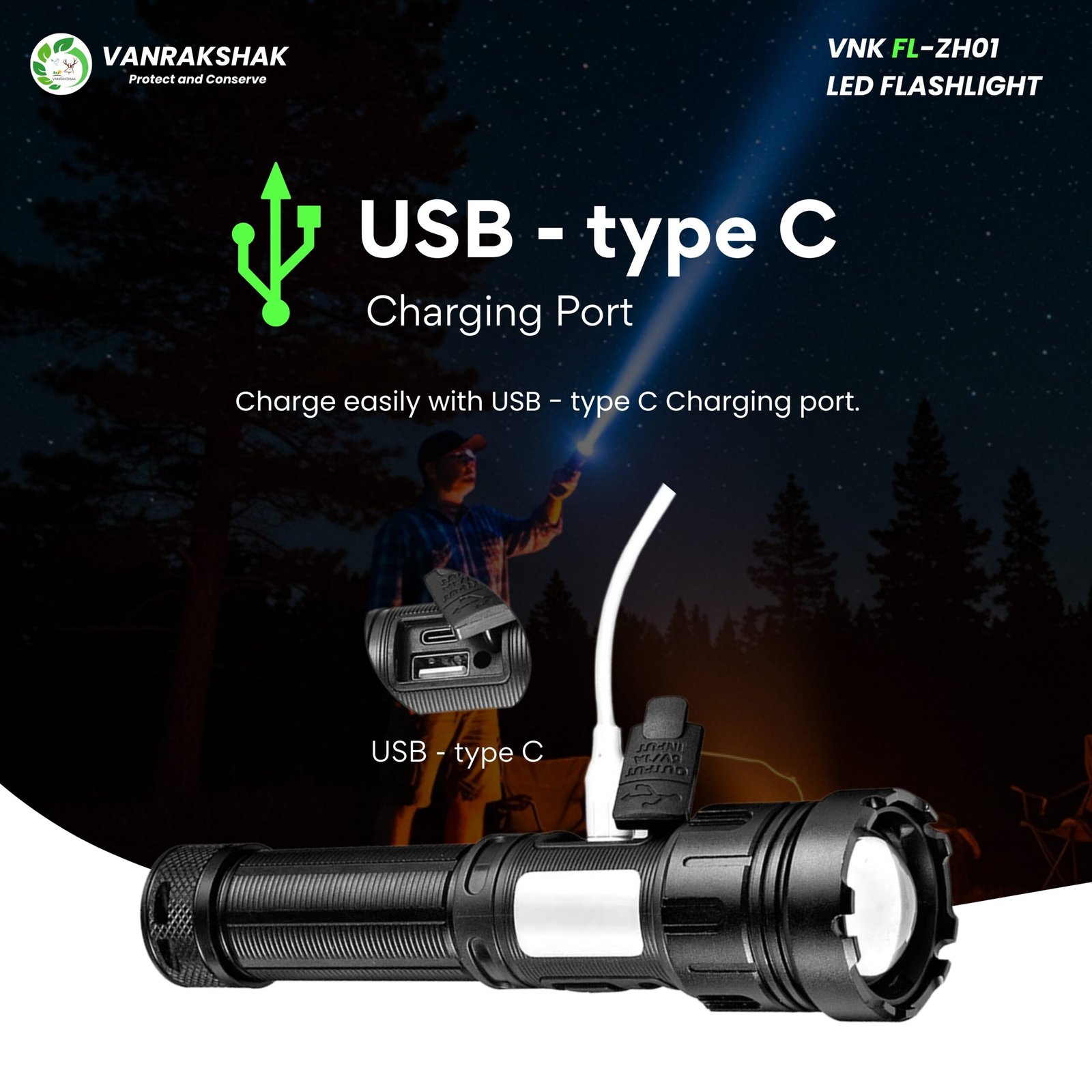 VNK FL-ZH01 | LED FLASHLIGHT - Image 2
