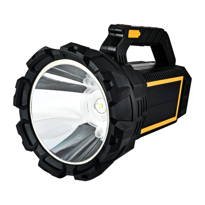 W5191B Solar Search Light – 3000LM High Power LED, Rechargeable with Power Bank