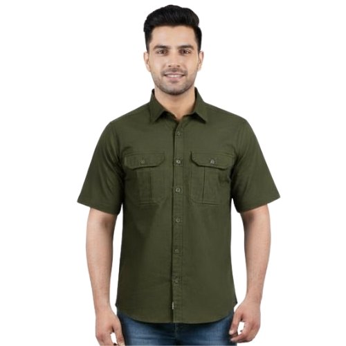Breathable Hiking Half Sleeve Shirt – Dark Green