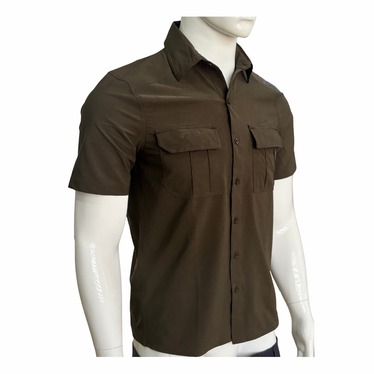 Breathable Hiking Half Sleeve Shirt – Dark Green - Image 2