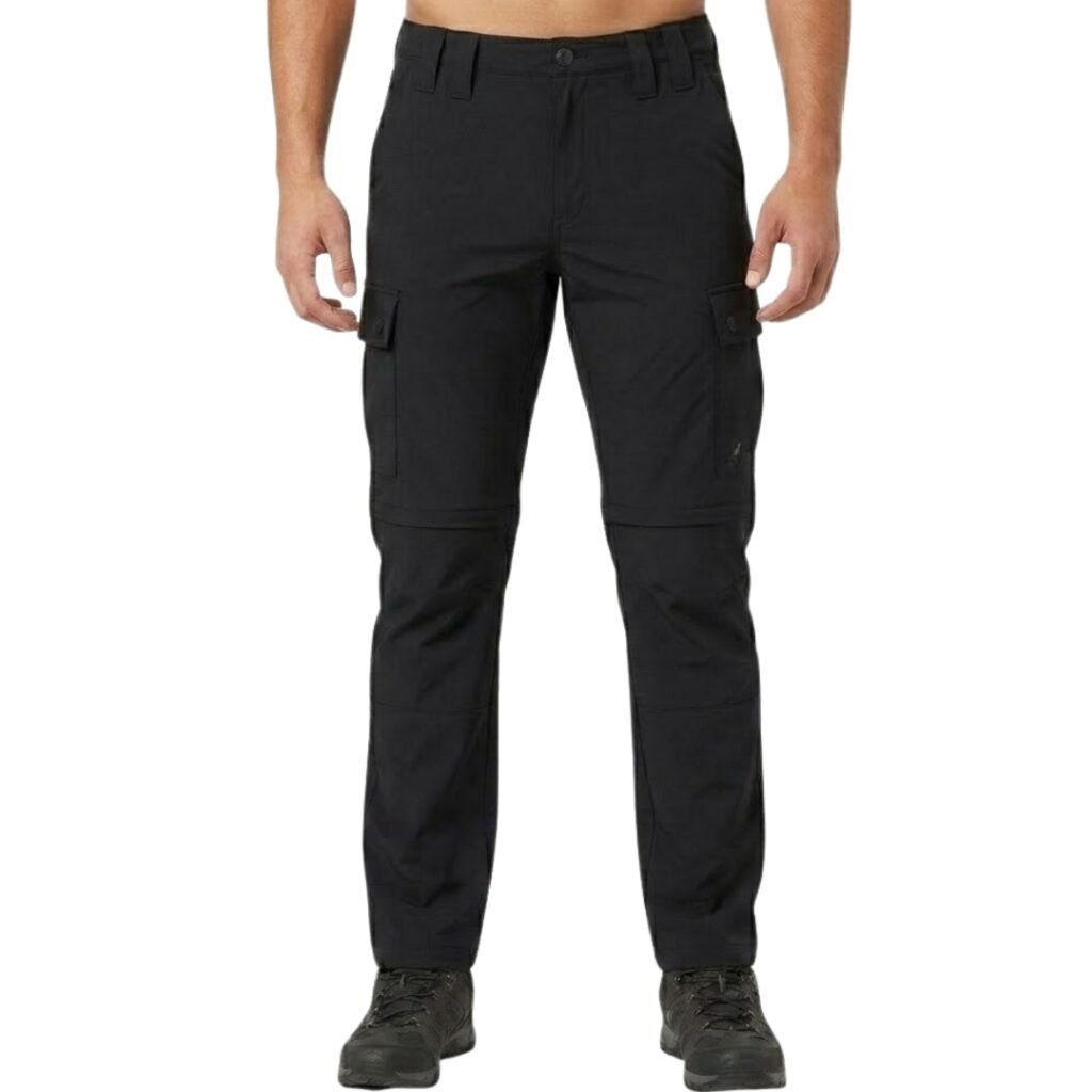 Black Convertible Pants for Men