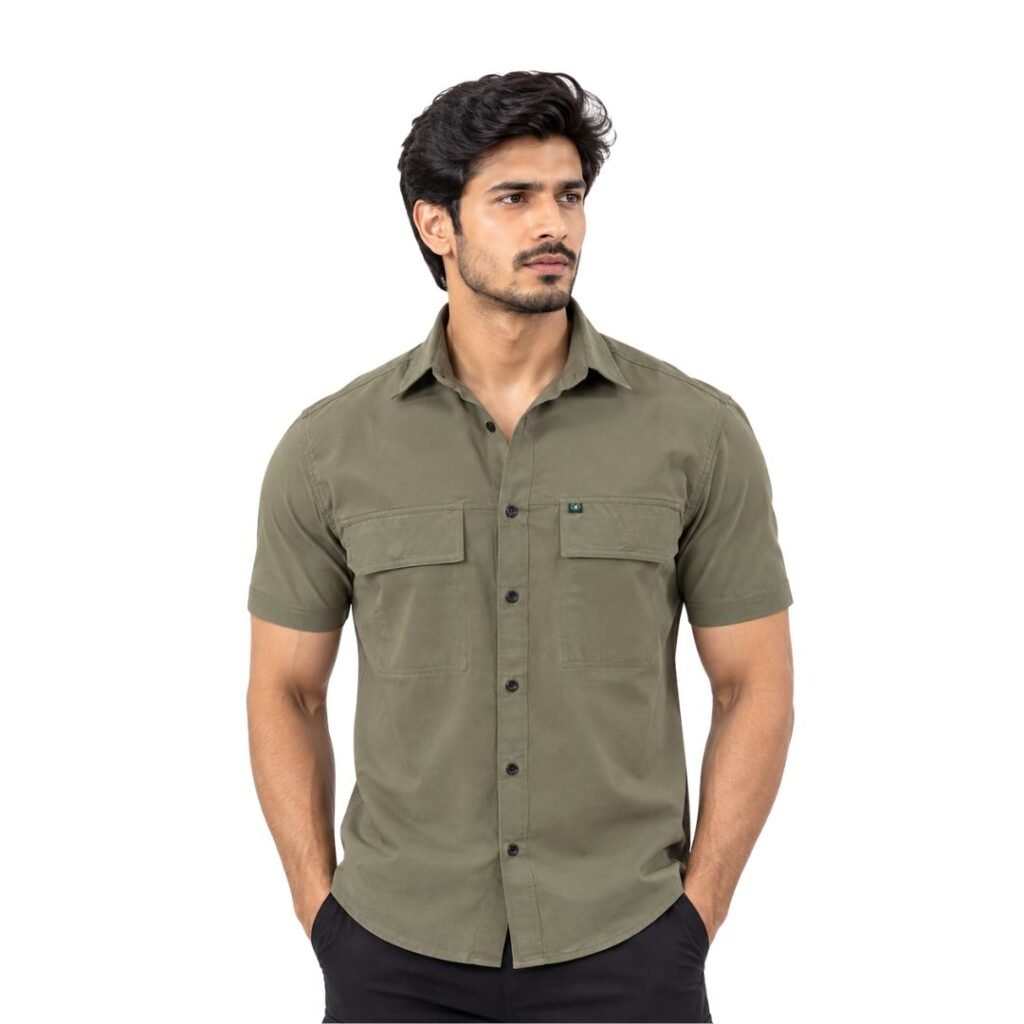 Vanrakshak Half Sleeves Shirt (Khaki )