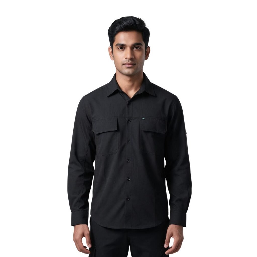 Vanrakshak Full Sleeves Shirt (Black)