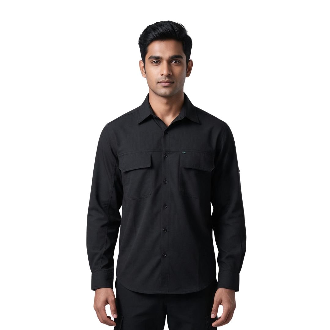 Vanrakshak Full Sleeves Shirt (Black)
