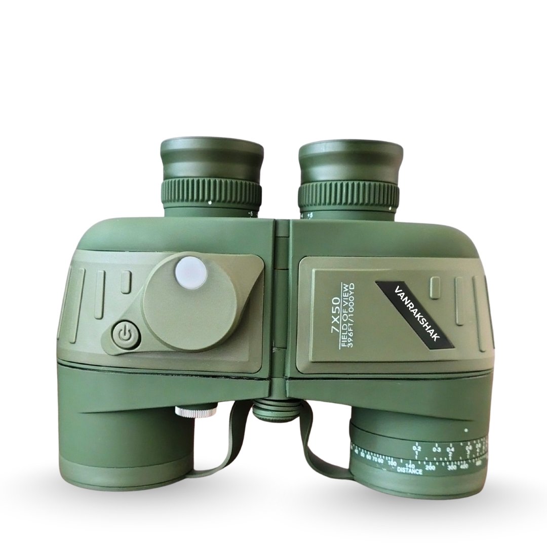 Rakshak 7X50 Binoculars Waterproof Design Army Green (50 mm, Green)