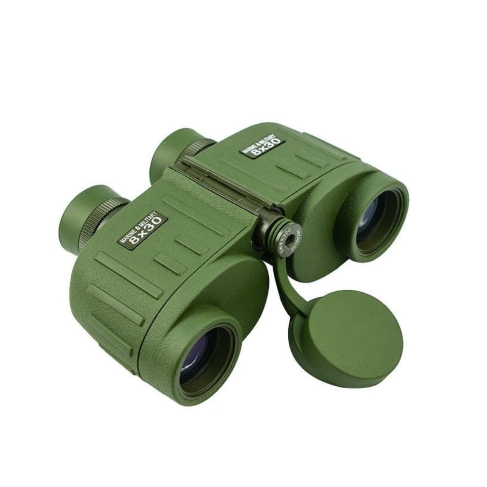 Rakshak 8x30 Binoculars, Military-Grade Binoculars, Army Green, Waterproof